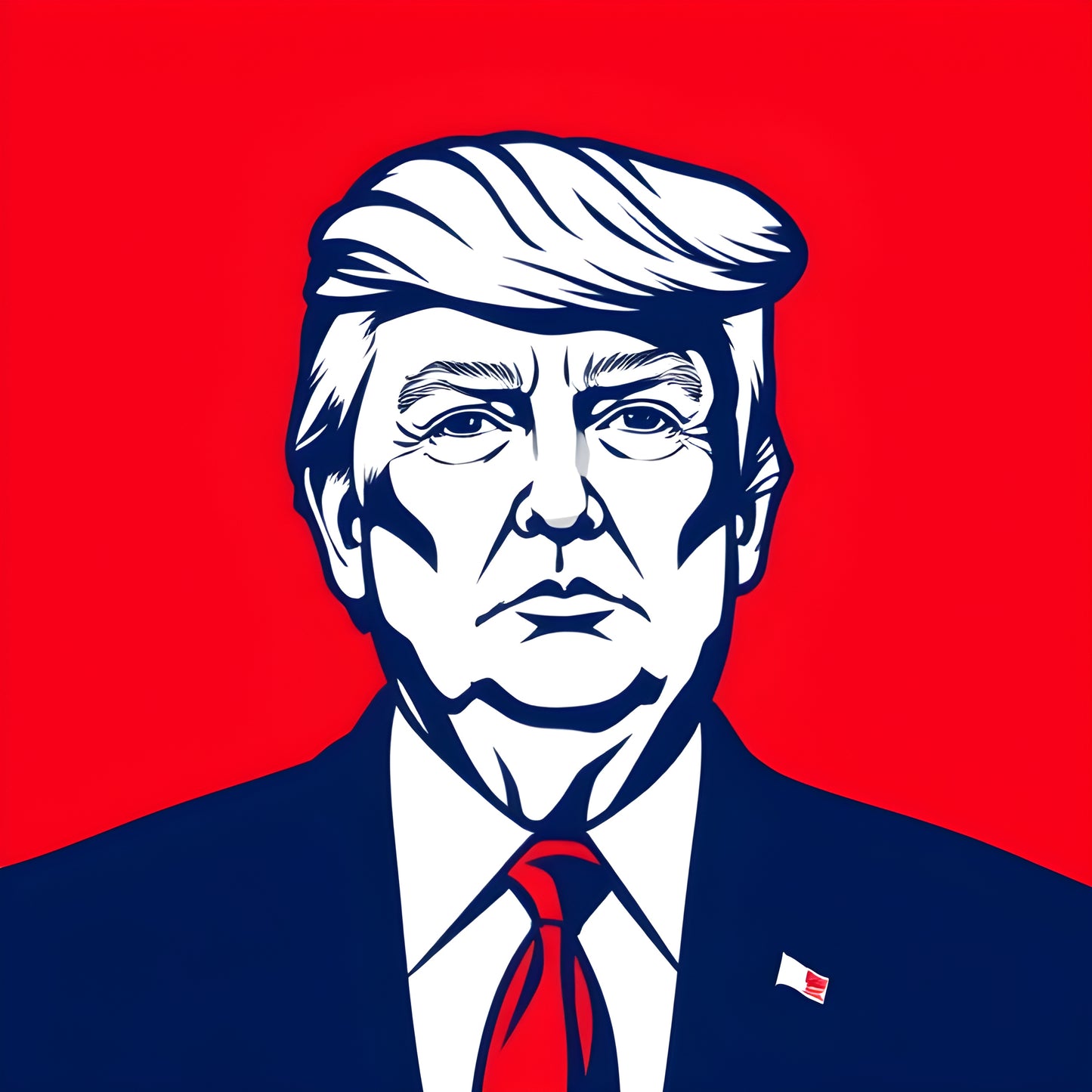 Red Trump Art