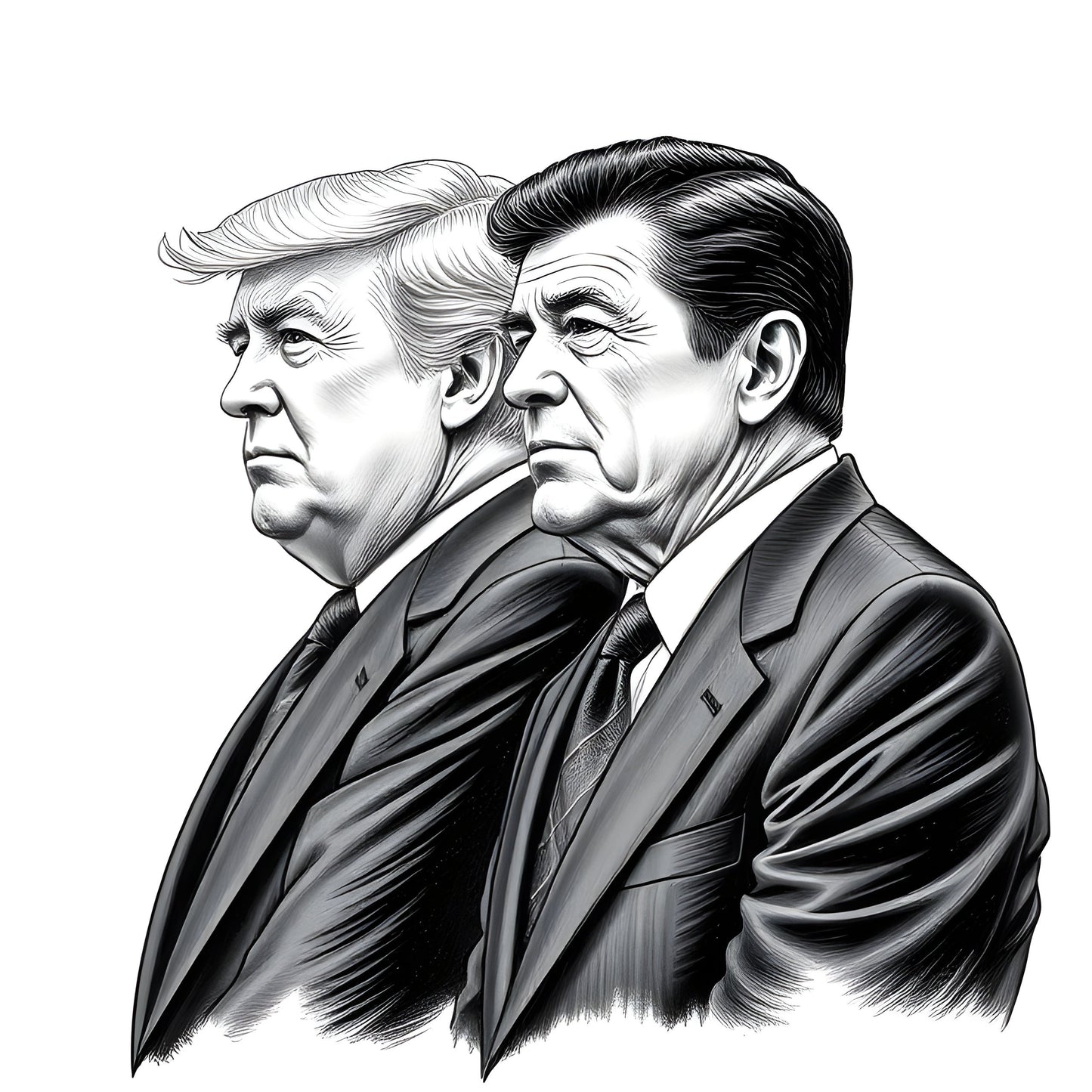 Reagan & Trump Regal Sketch