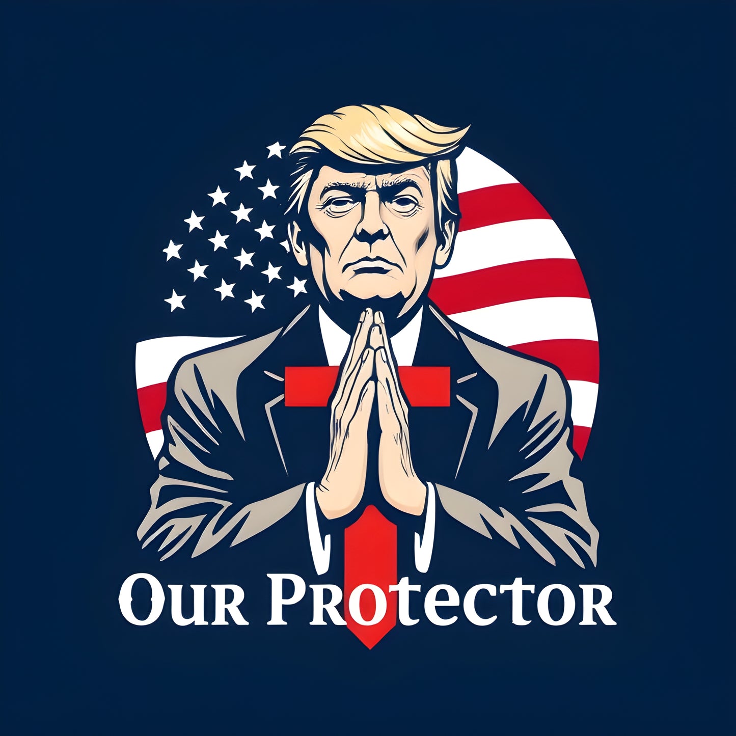 Our Protector Trump American Flag